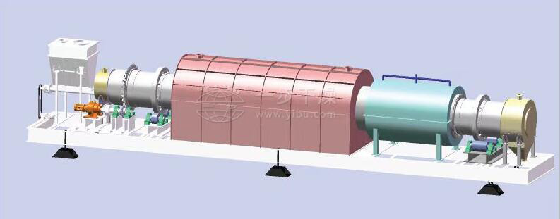 磷酸鐵干燥煅燒設(shè)備3D圖